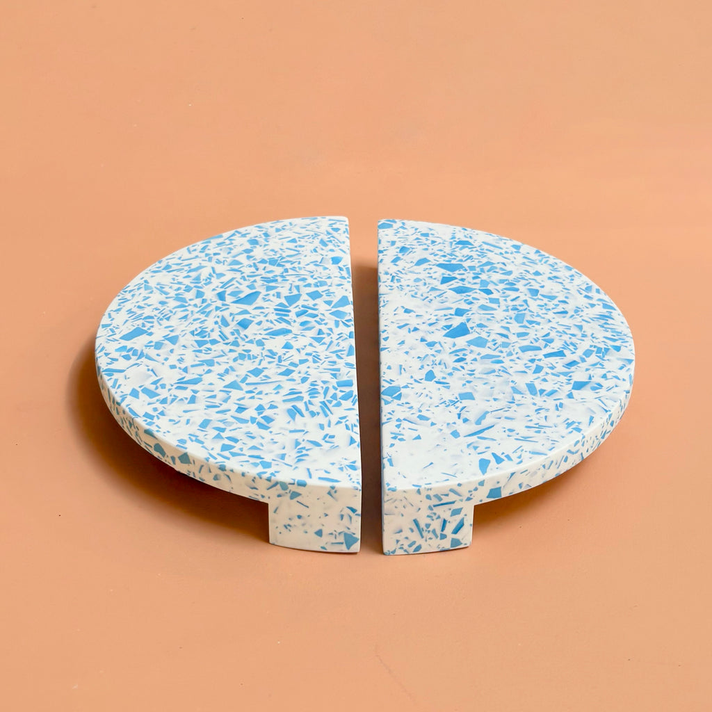 Large Semi-Circle Handle - pick your Terrazzo Resin