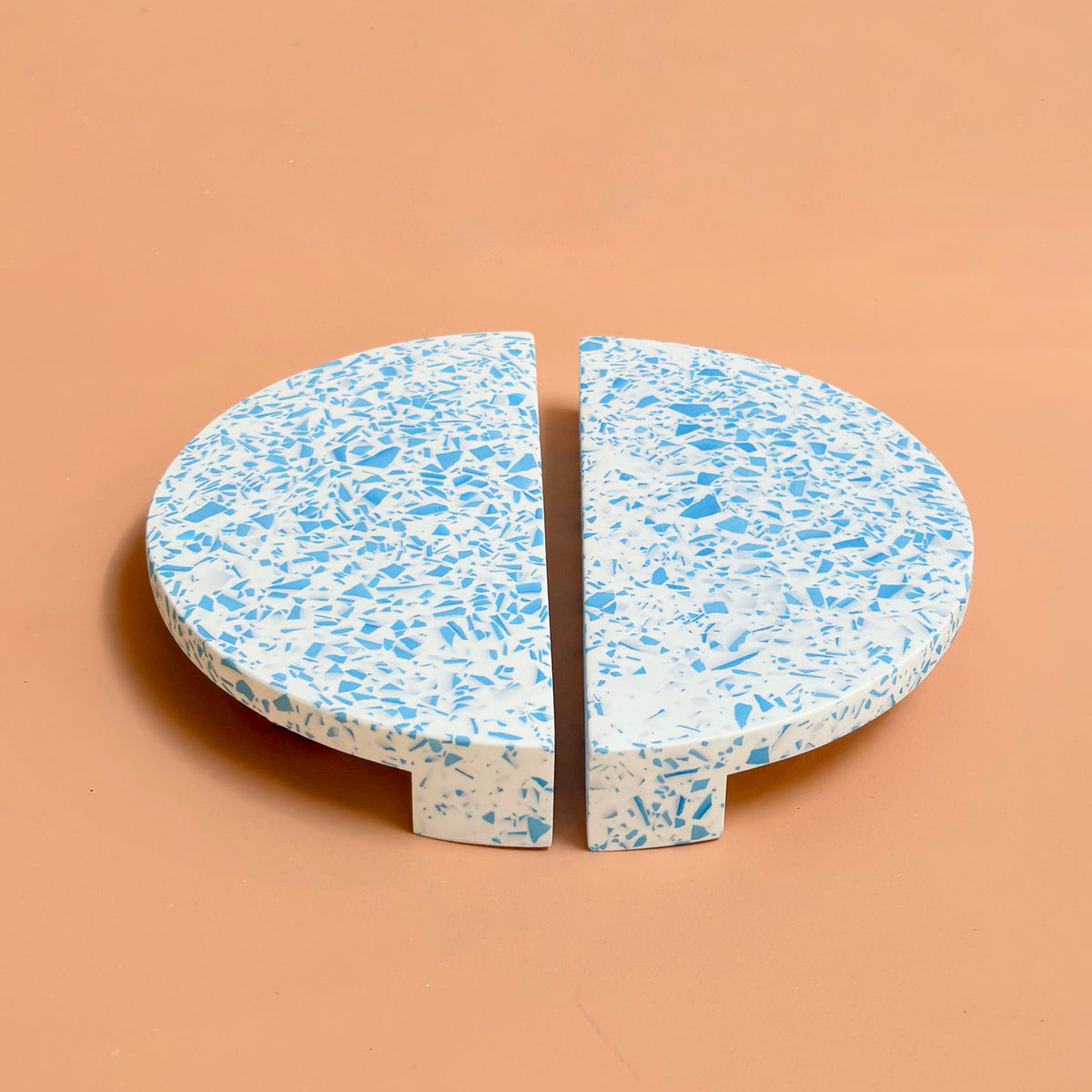 Large Semi-Circle Handle - pick your Terrazzo Resin