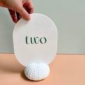 Sea Urchin table number & Photo Holder — Eco Resin | Coastal Wedding Decor
