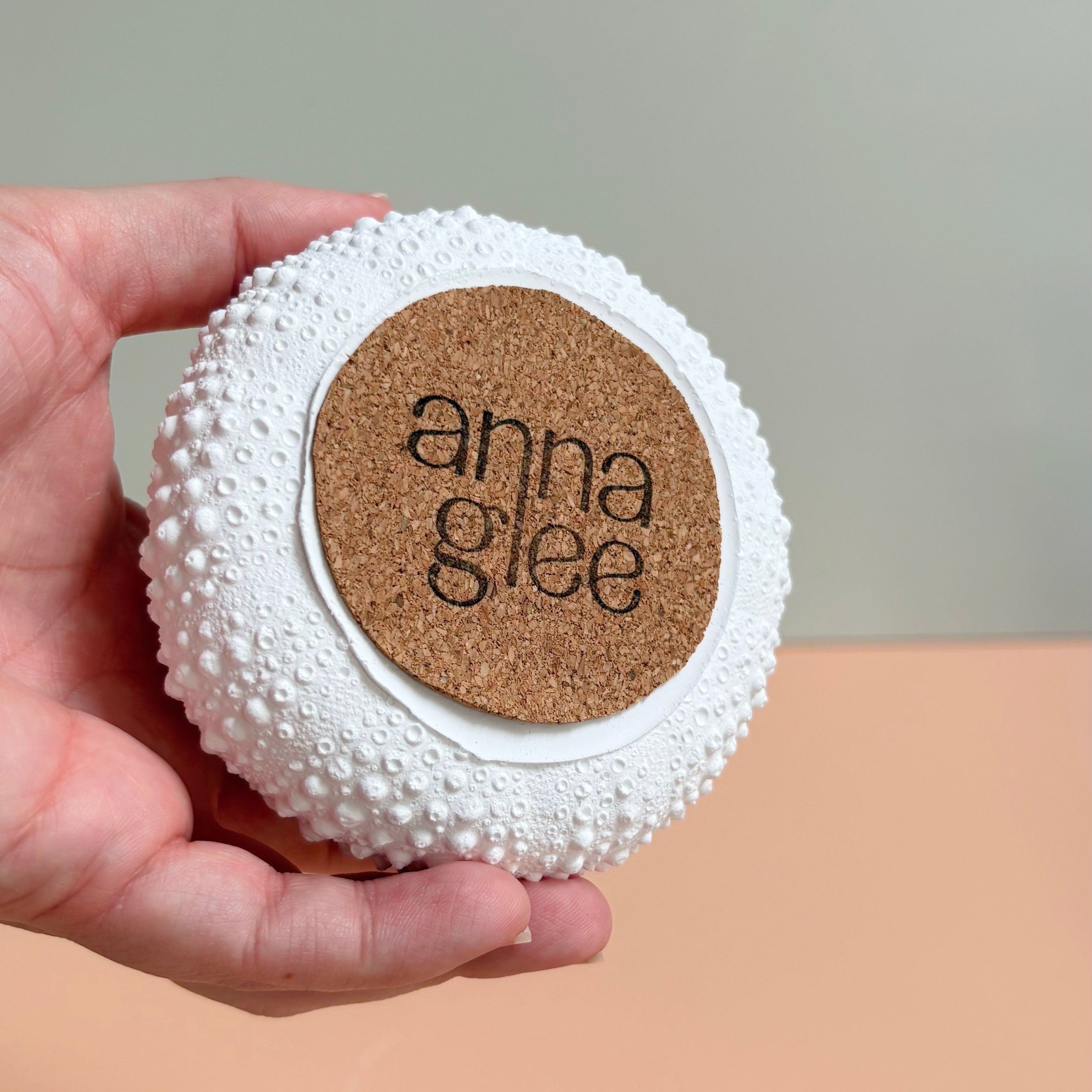 Sea Urchin Card & Photo Holder — Eco Resin | Coastal Wedding Decor
