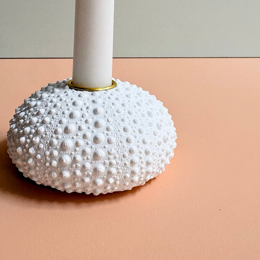 Sea Urchin candle Holder — Eco Resin | Coastal Wedding Decor