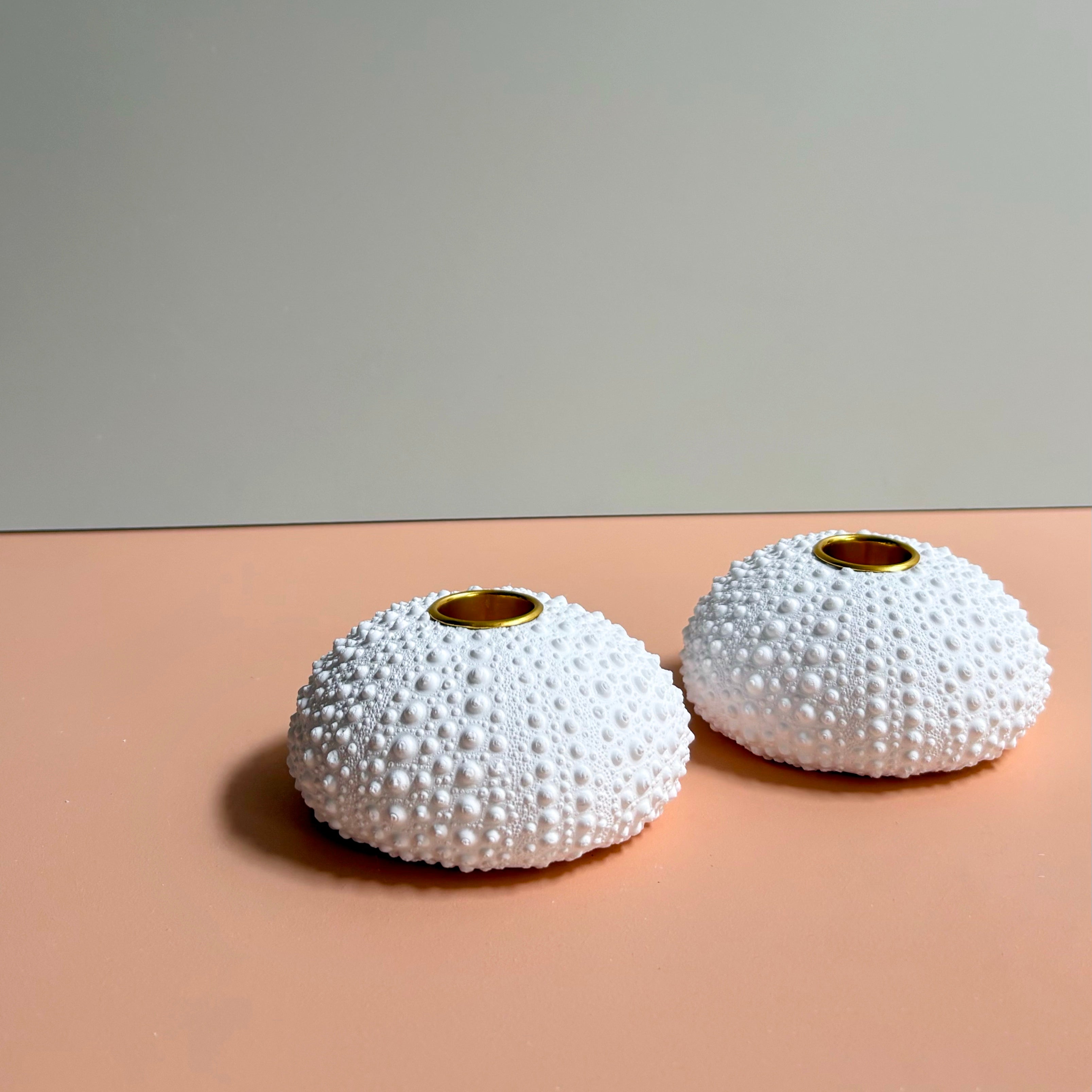 Sea Urchin candle Holder — Eco Resin | Coastal Wedding Decor