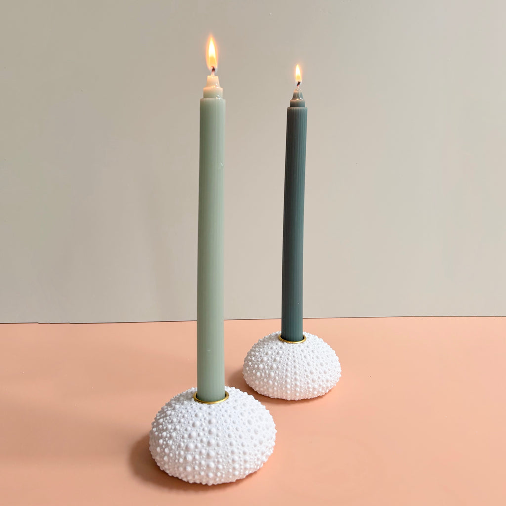 Sea Urchin candle Holder — Eco Resin | Coastal Wedding Decor