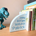 Personalised Birth Details Terrazzo Bookend