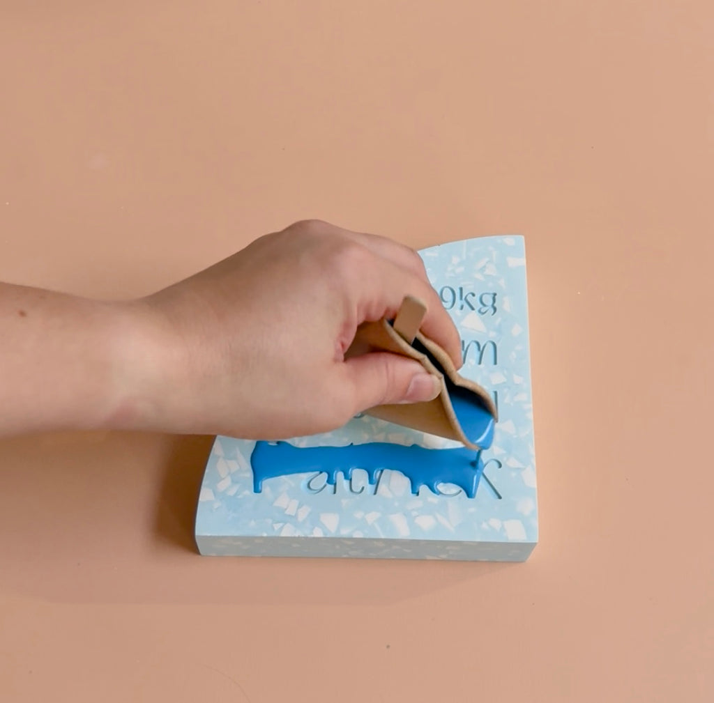 Personalised Birth Details Terrazzo Bookend