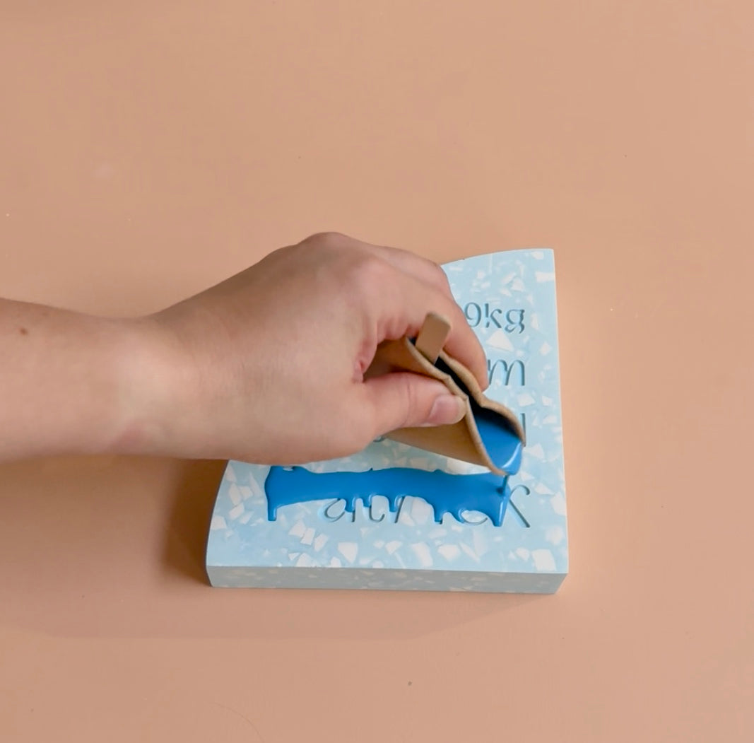 Personalised Birth Details Terrazzo Bookend