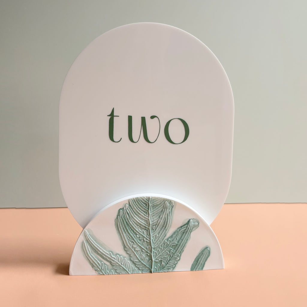 Fern Table Numbers | Australian Native Resin