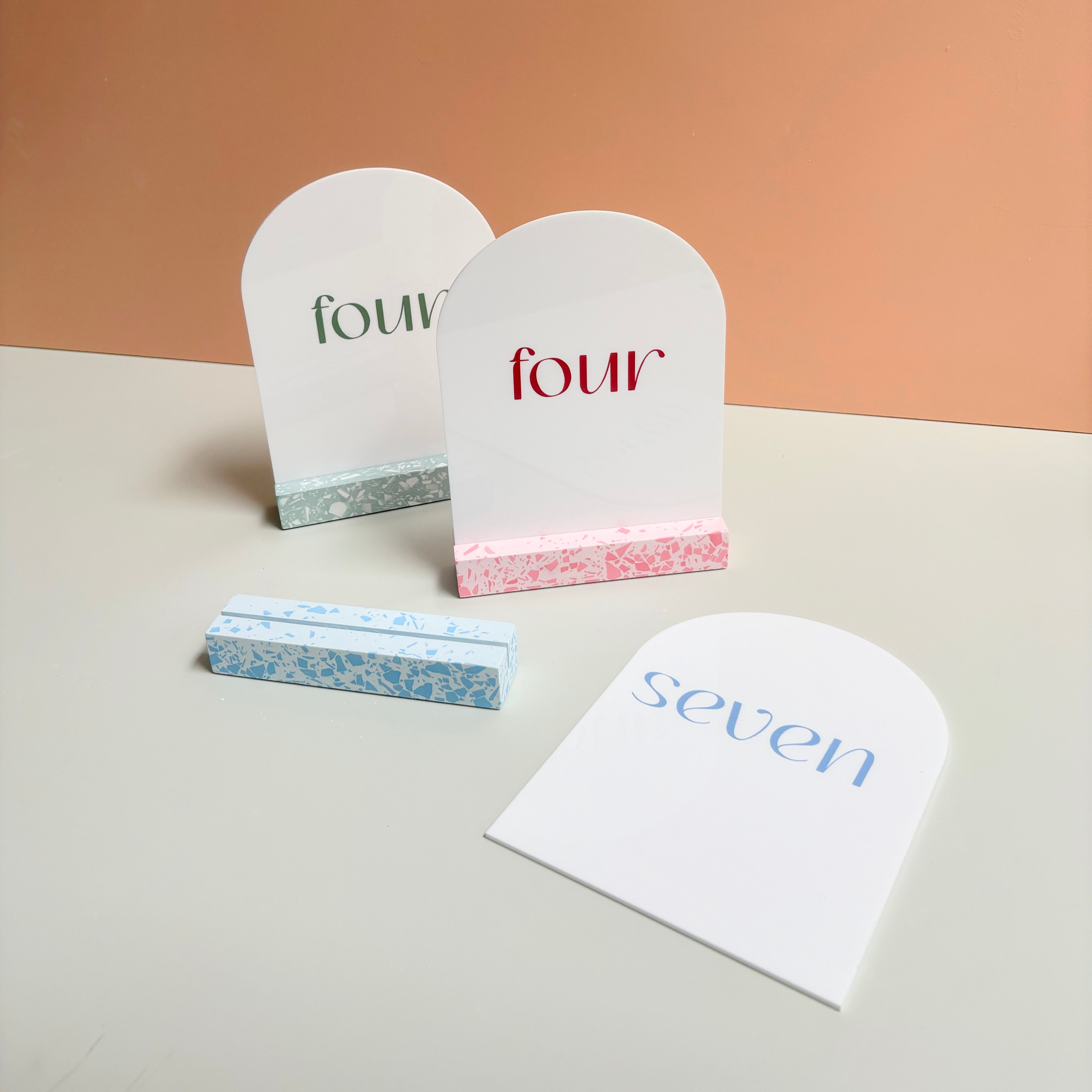 Pick your colour - Terrazzo table numbers