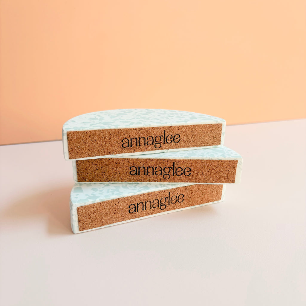 Sage Green Terrazzo Wedding Table Numbers