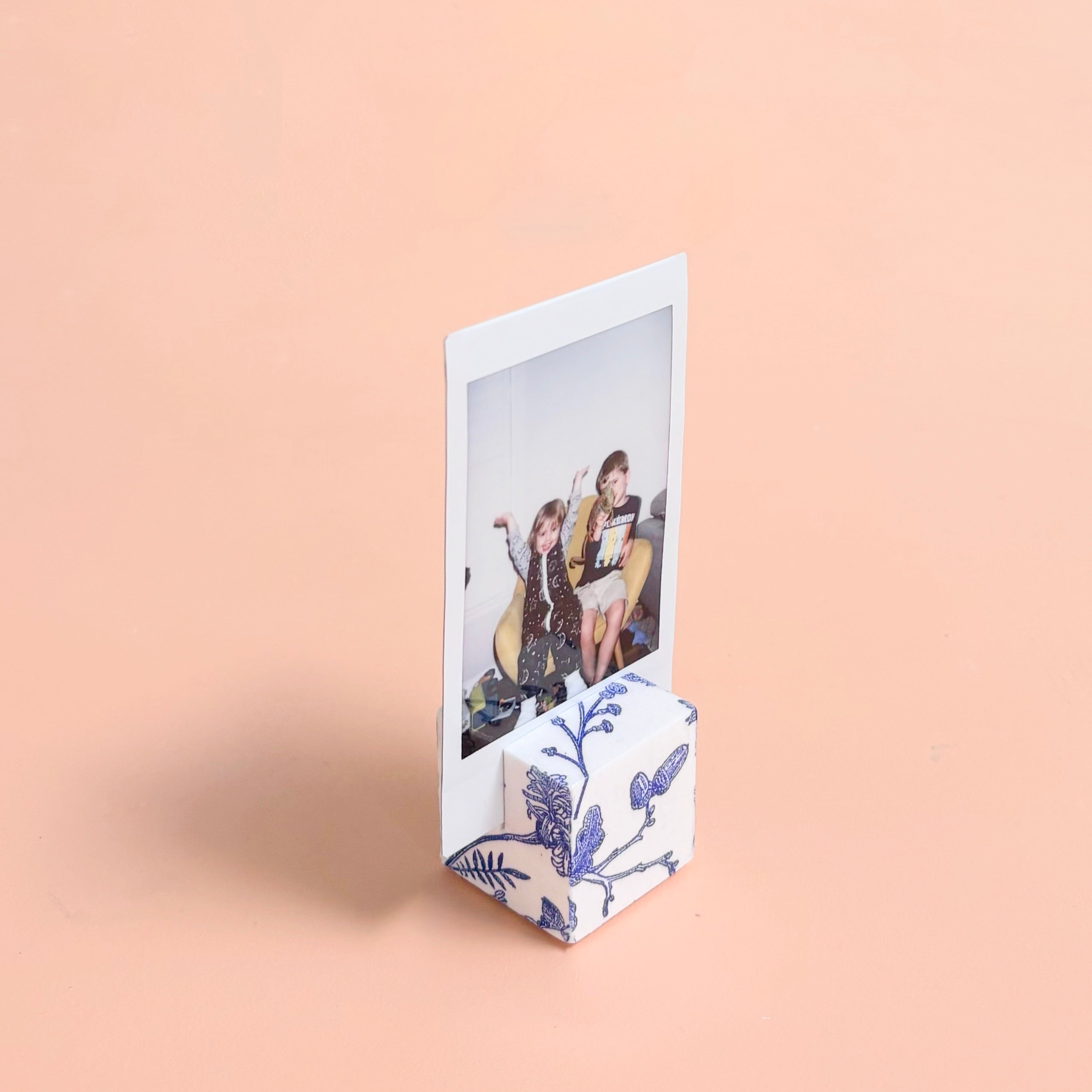 Decoupaged Art Cube Place Card Holder | Handmade Wedding & Event Décor