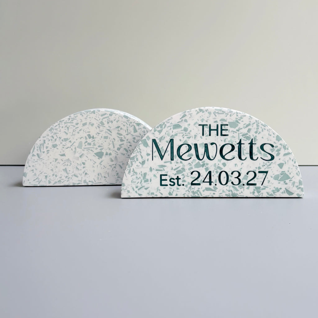 Personalised Wedding Family Name Arch Ornament