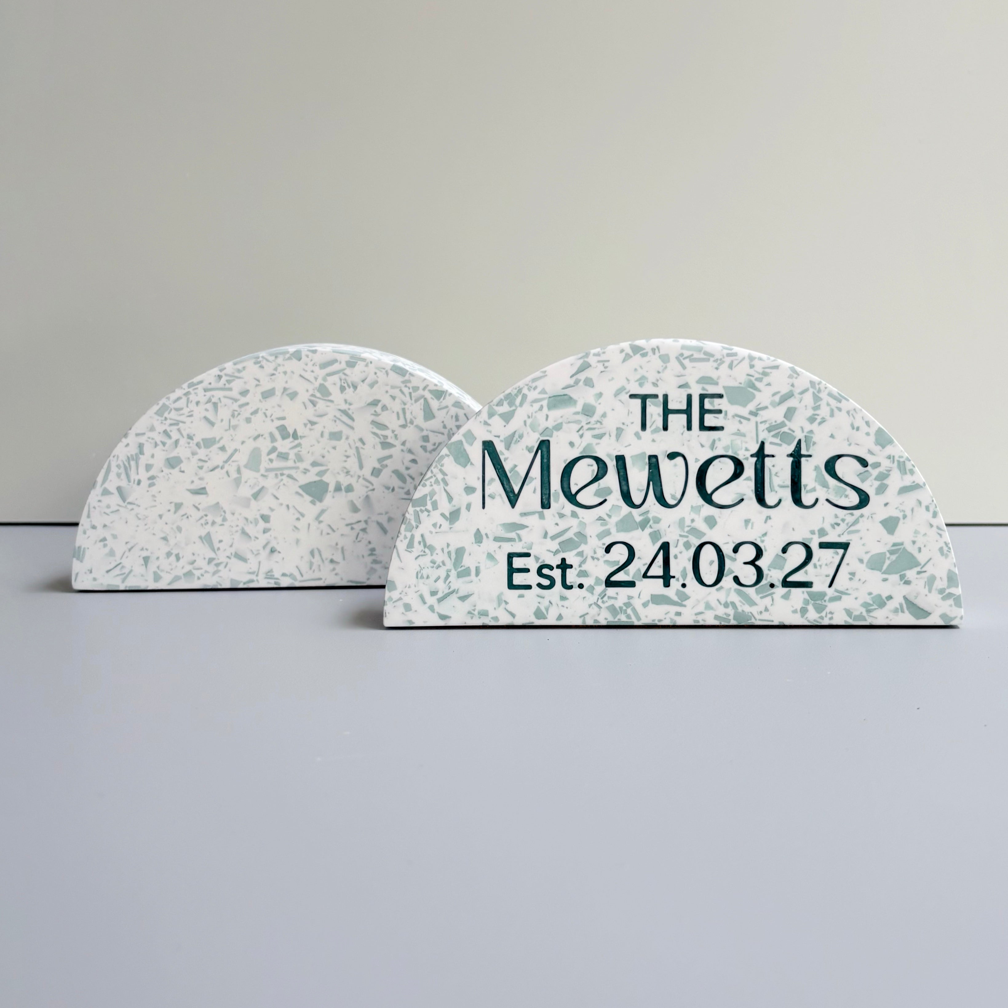 Personalised Wedding Family Name Arch Ornament