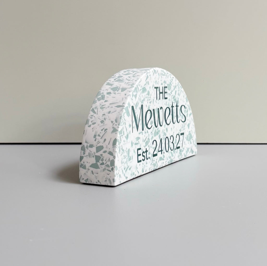Personalised Wedding Family Name Arch Ornament