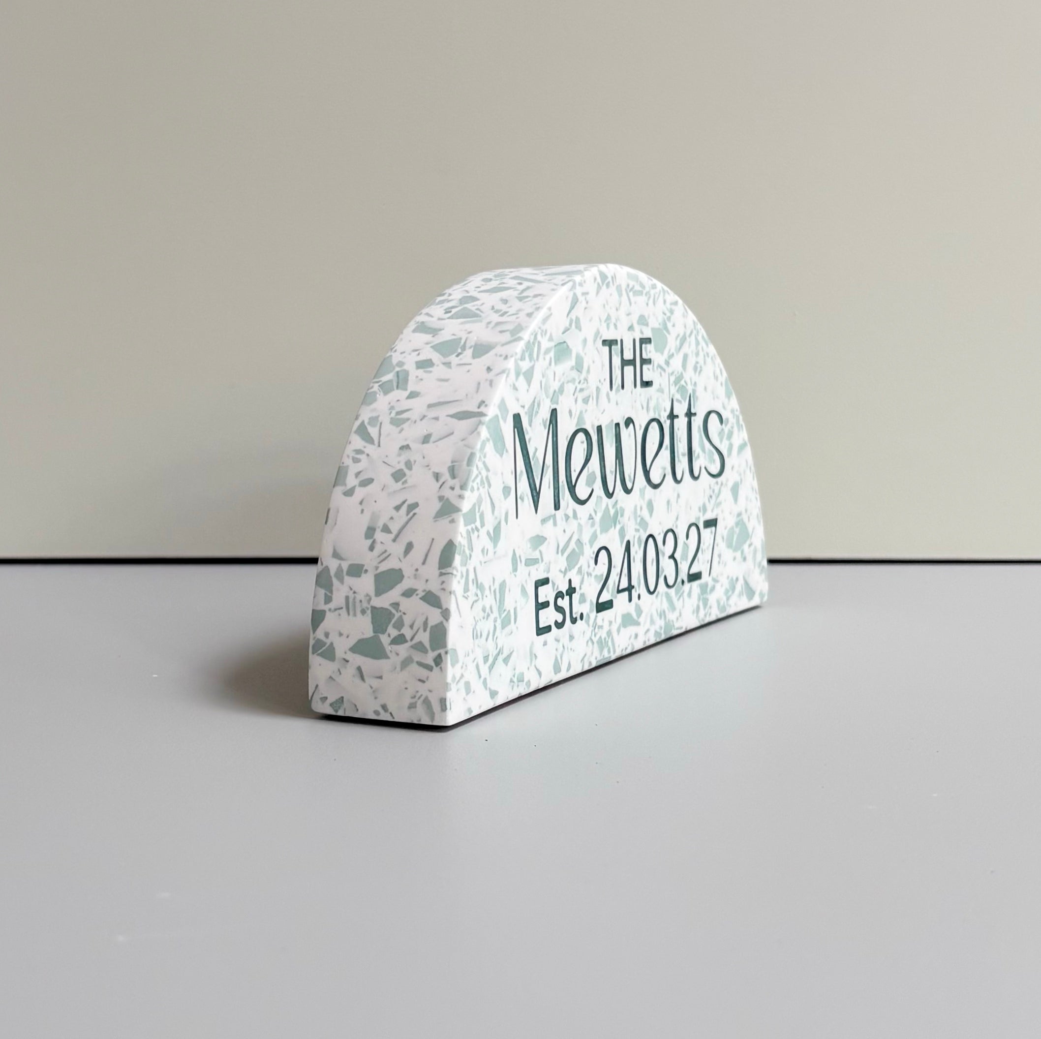 Personalised Wedding Family Name Arch Ornament
