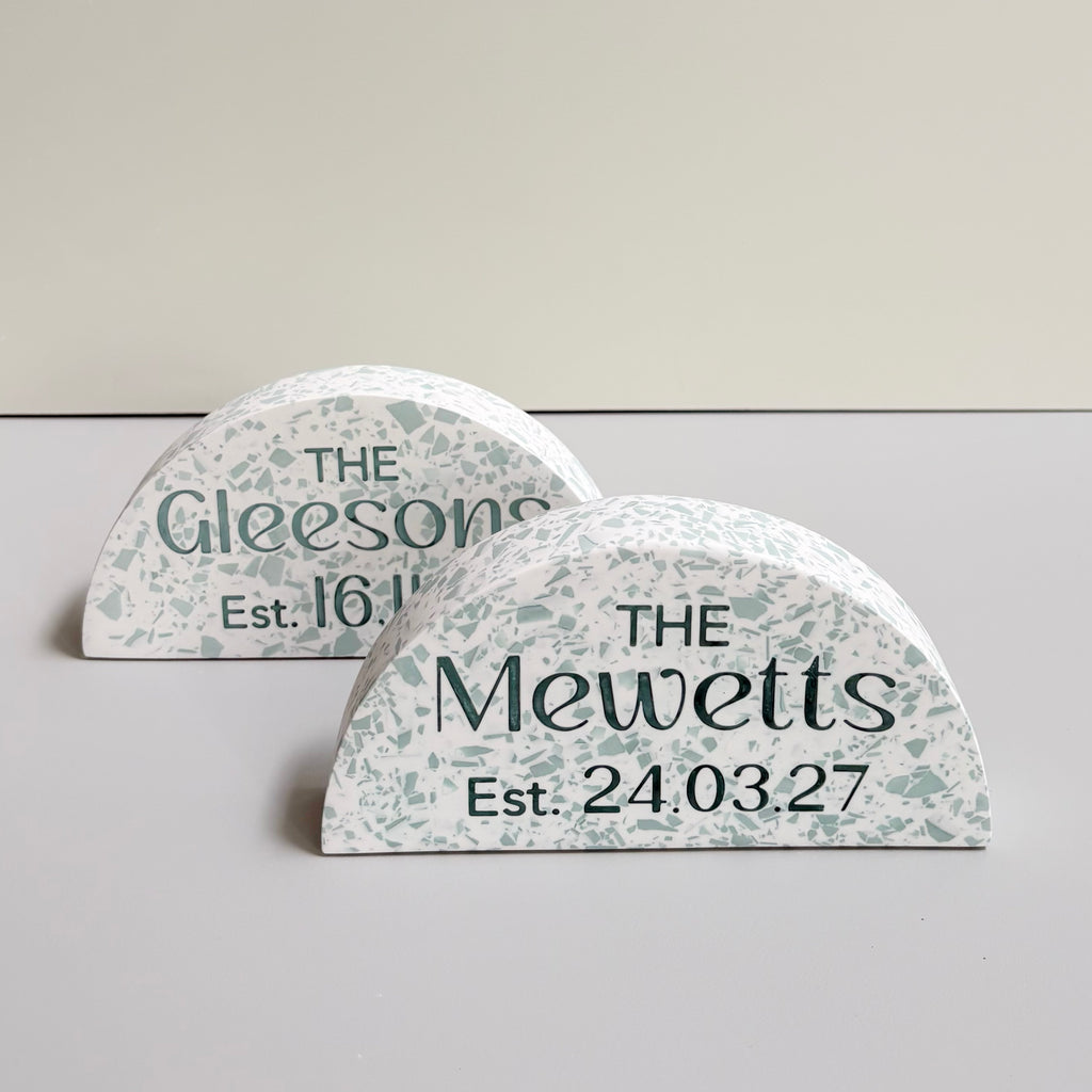 Personalised Wedding Family Name Arch Ornament