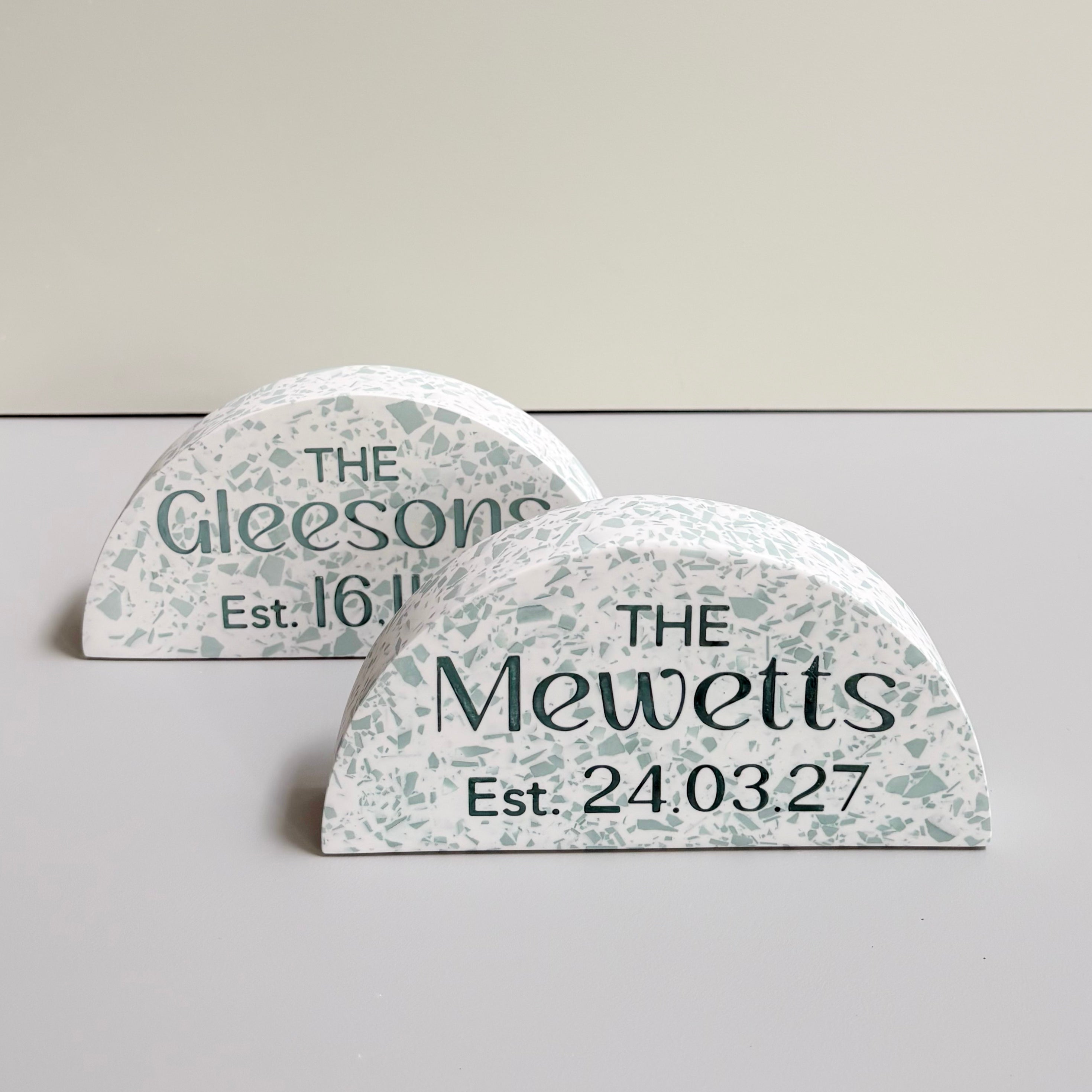 Personalised Wedding Family Name Arch Ornament