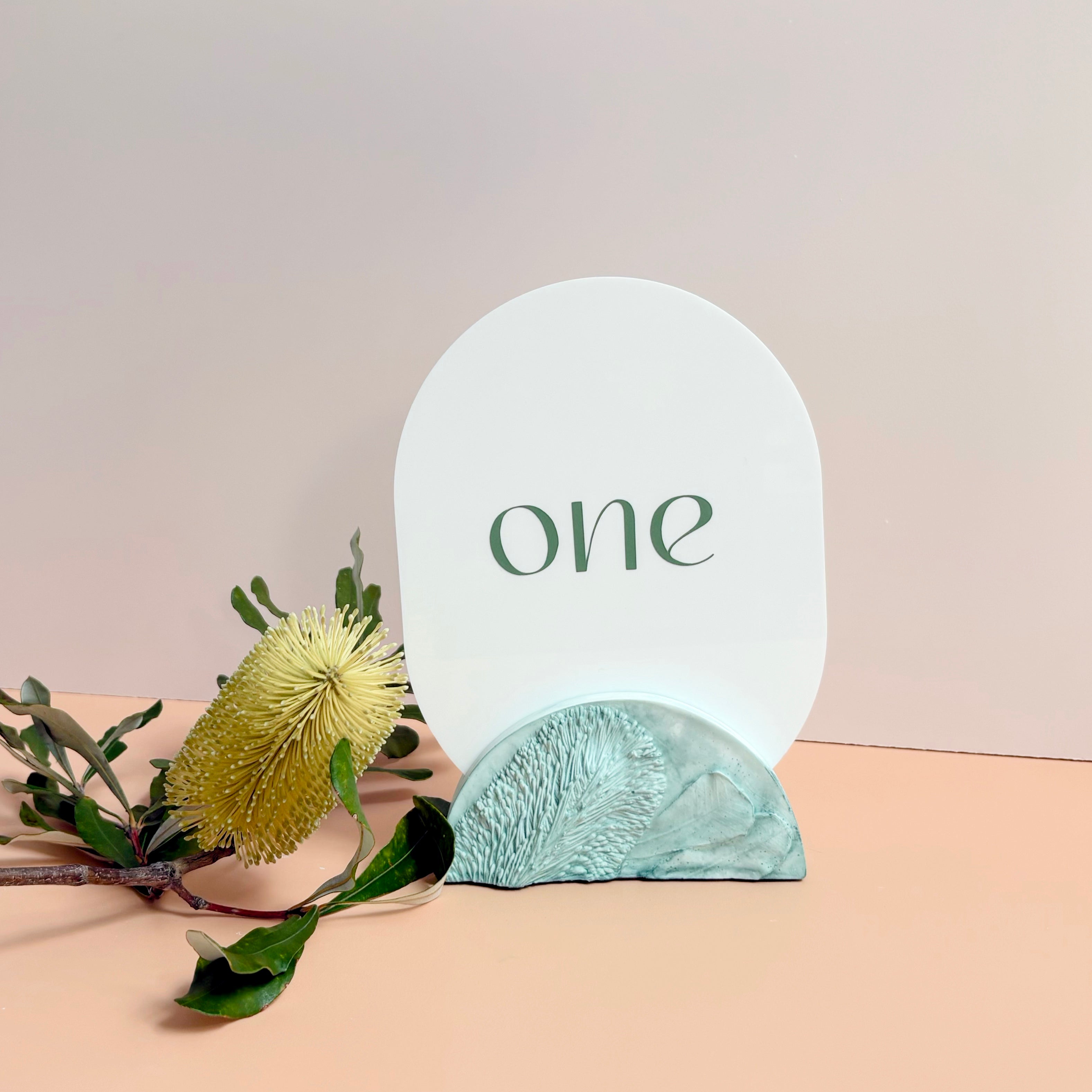 Banksia Flower Wedding Table Numbers | Australian Native Resin | Annaglee