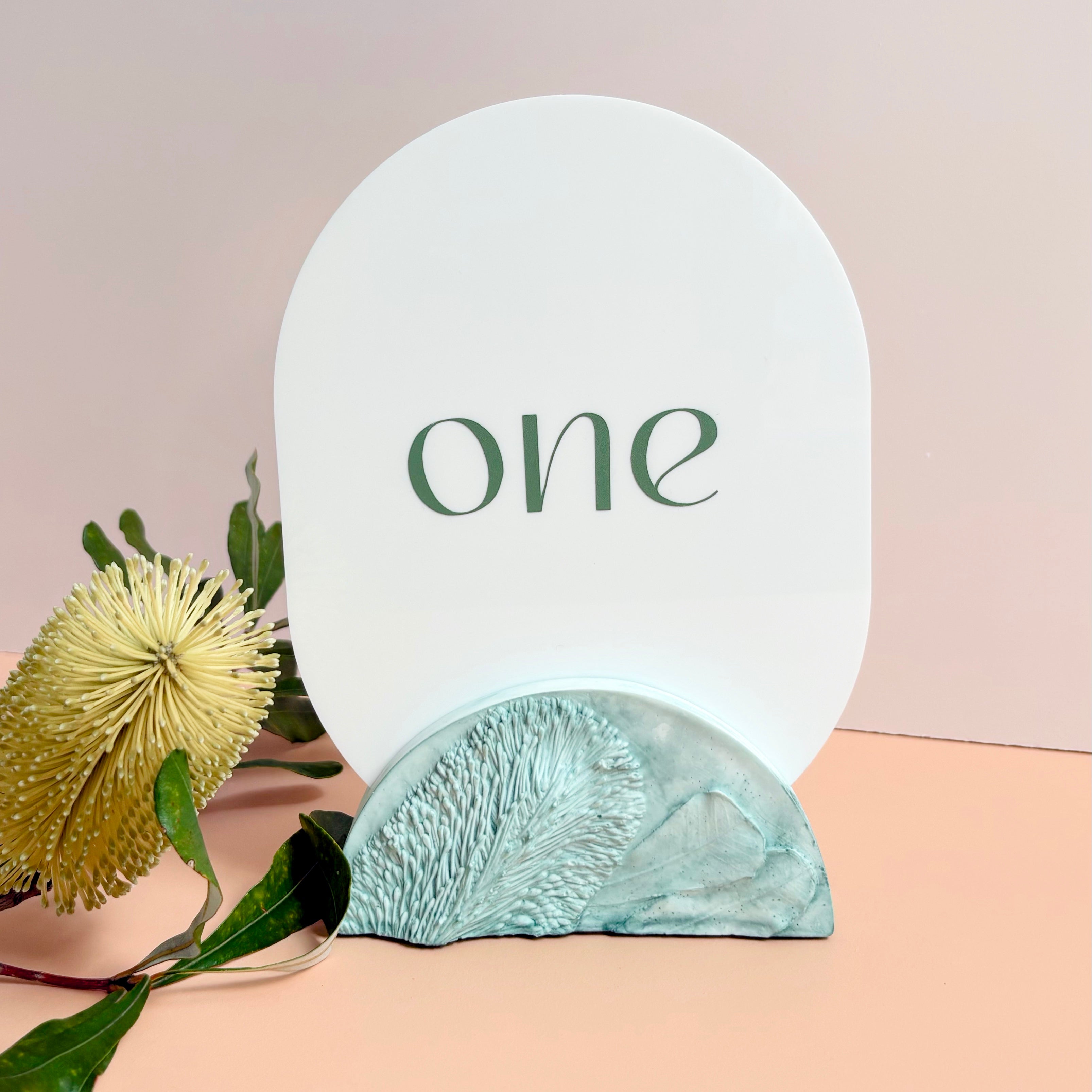 Banksia Flower Wedding Table Numbers | Australian Native Resin | Annaglee