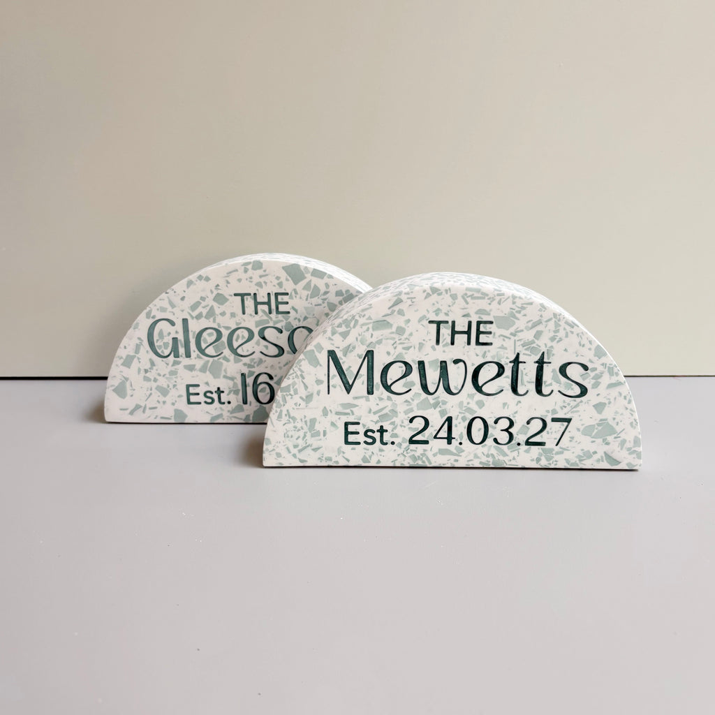 Personalised Wedding Family Name Arch Ornament
