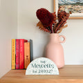 Personalised Wedding Family Name Arch Ornament