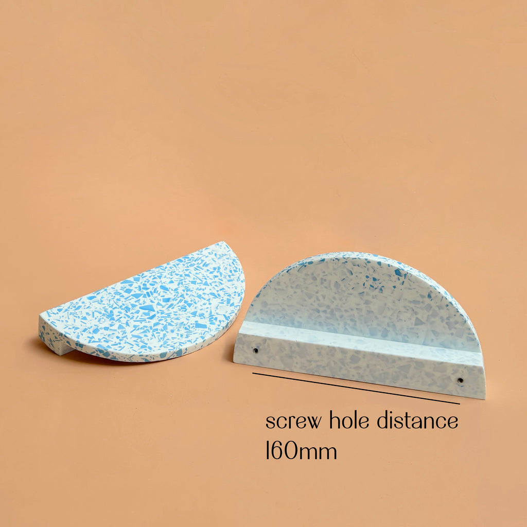 Large Semi-Circle Handle - pick your Terrazzo Resin