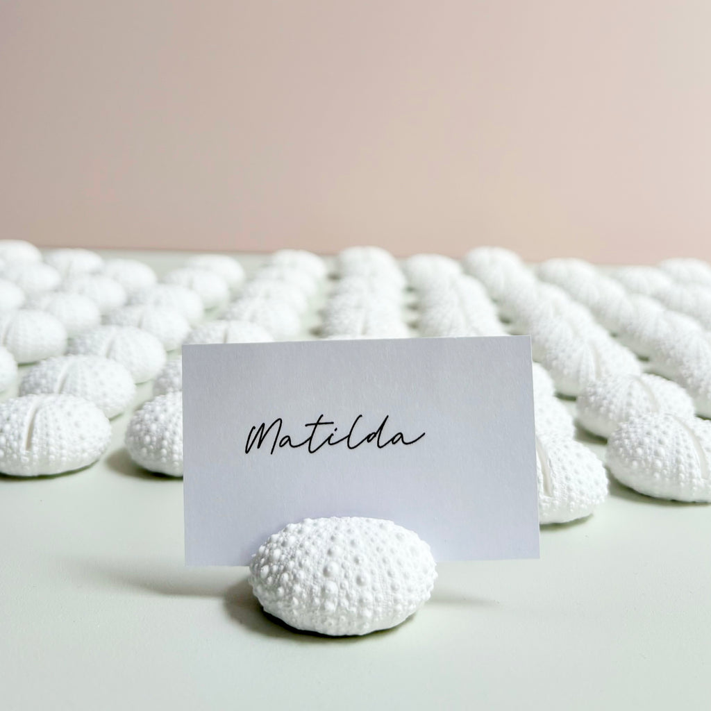 Sea Urchin Name Card & Photo Holder – Eco Resin