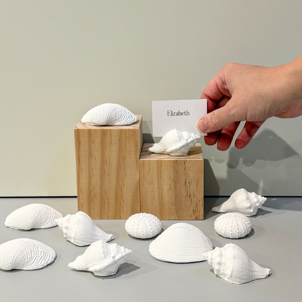 eco resin place card holders/photo holders