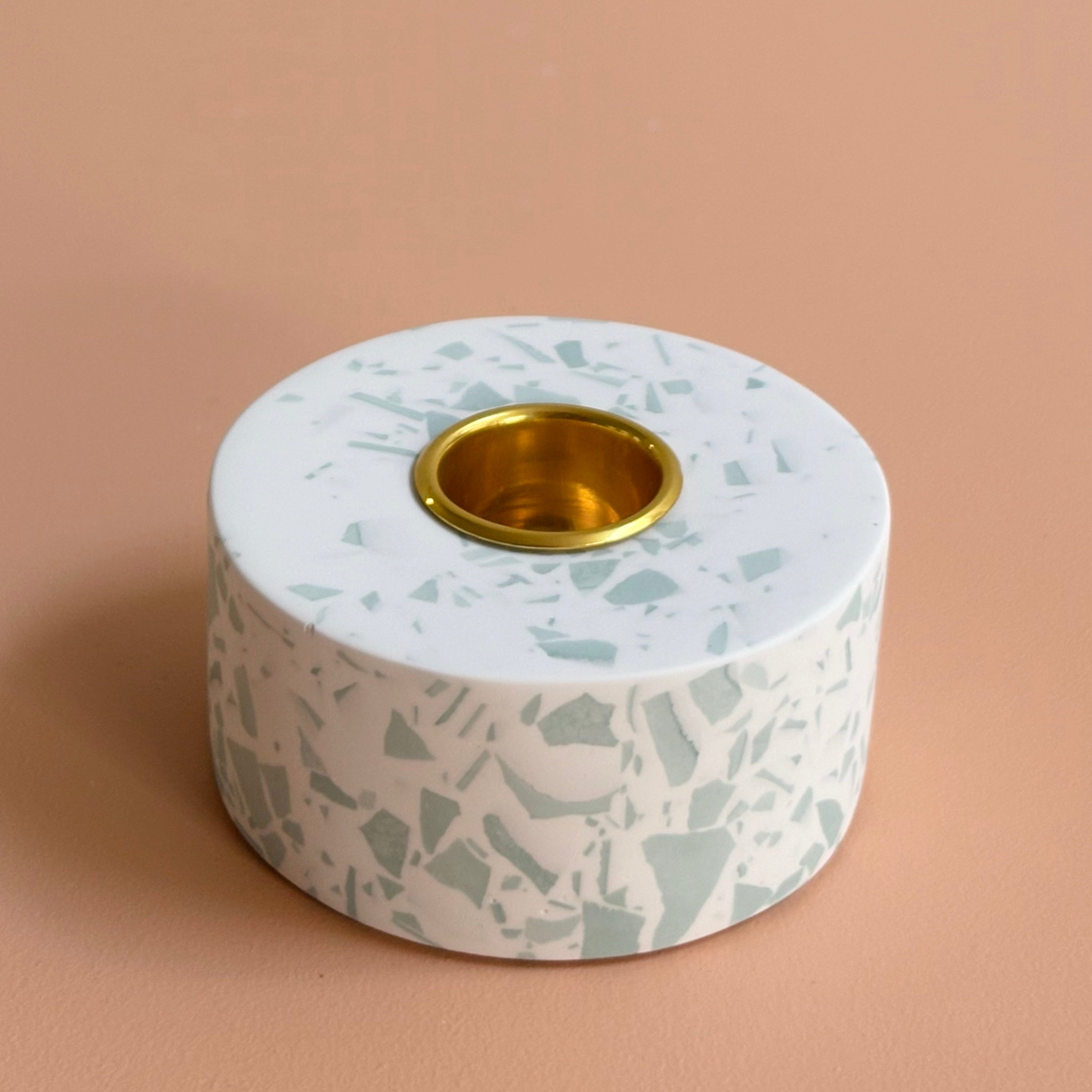 Terrazzo taper candle Holders | Handmade Wedding & Event Decor