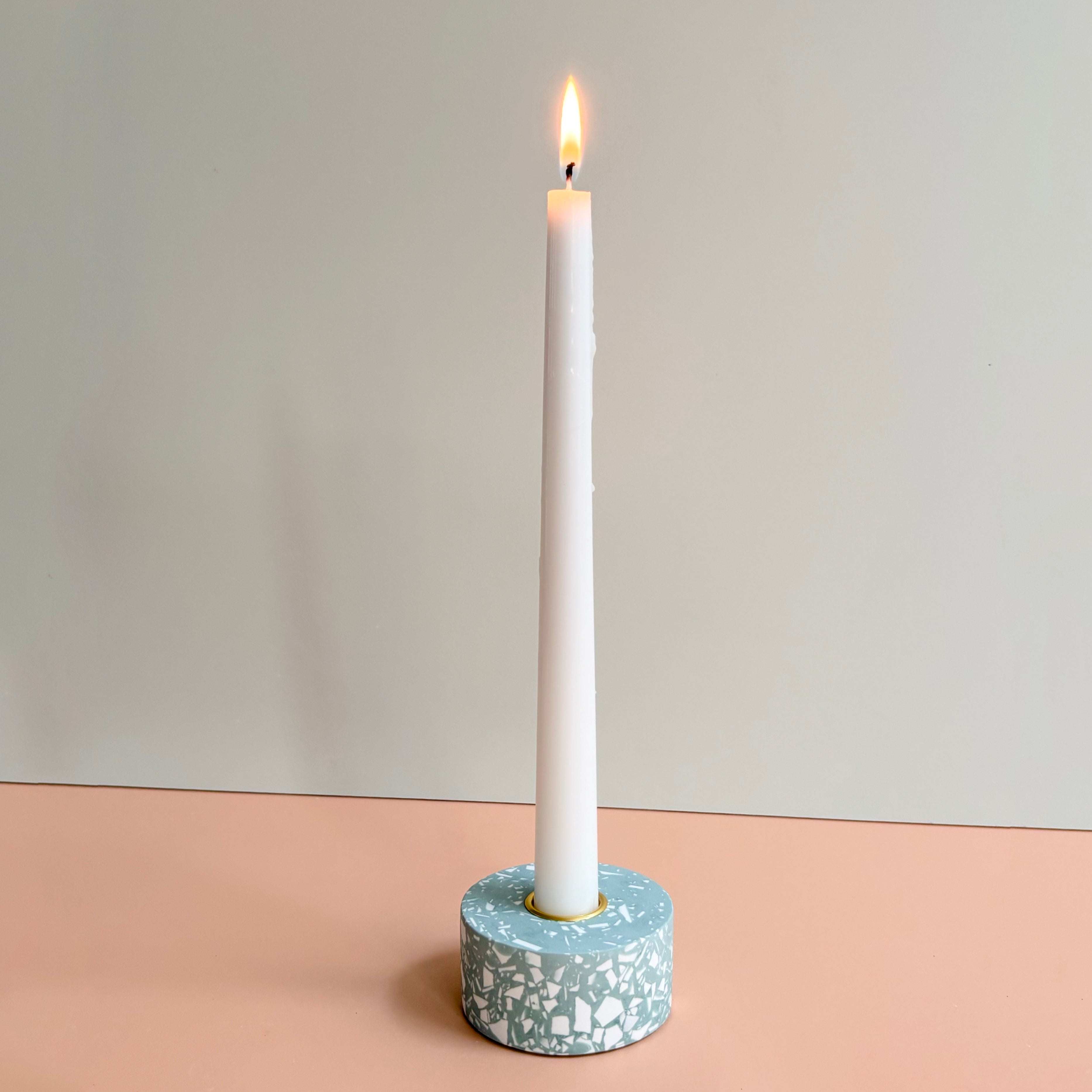 Terrazzo taper candle Holders | Handmade Wedding & Event Decor