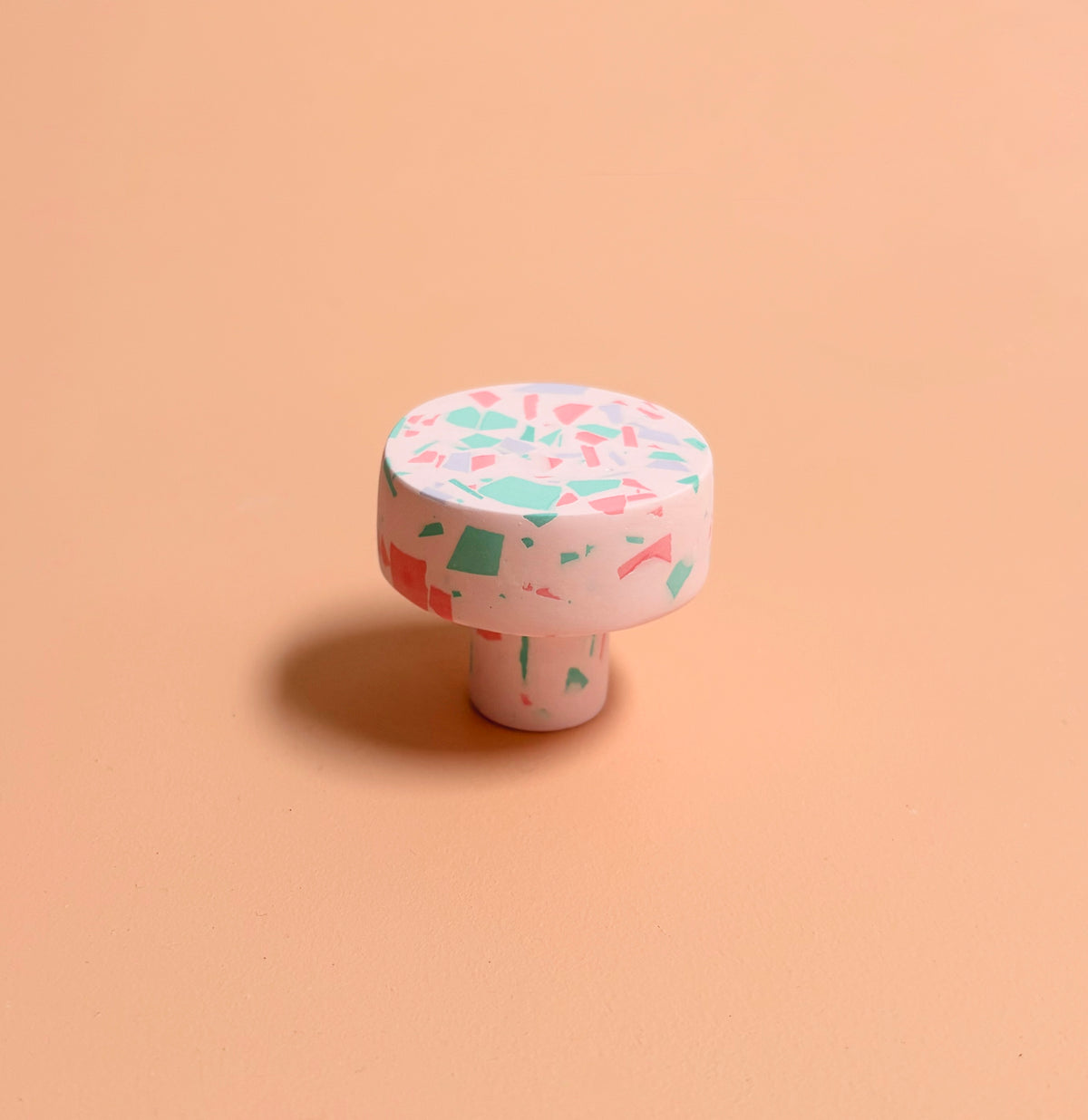 'Confetti' terrazzo knobs