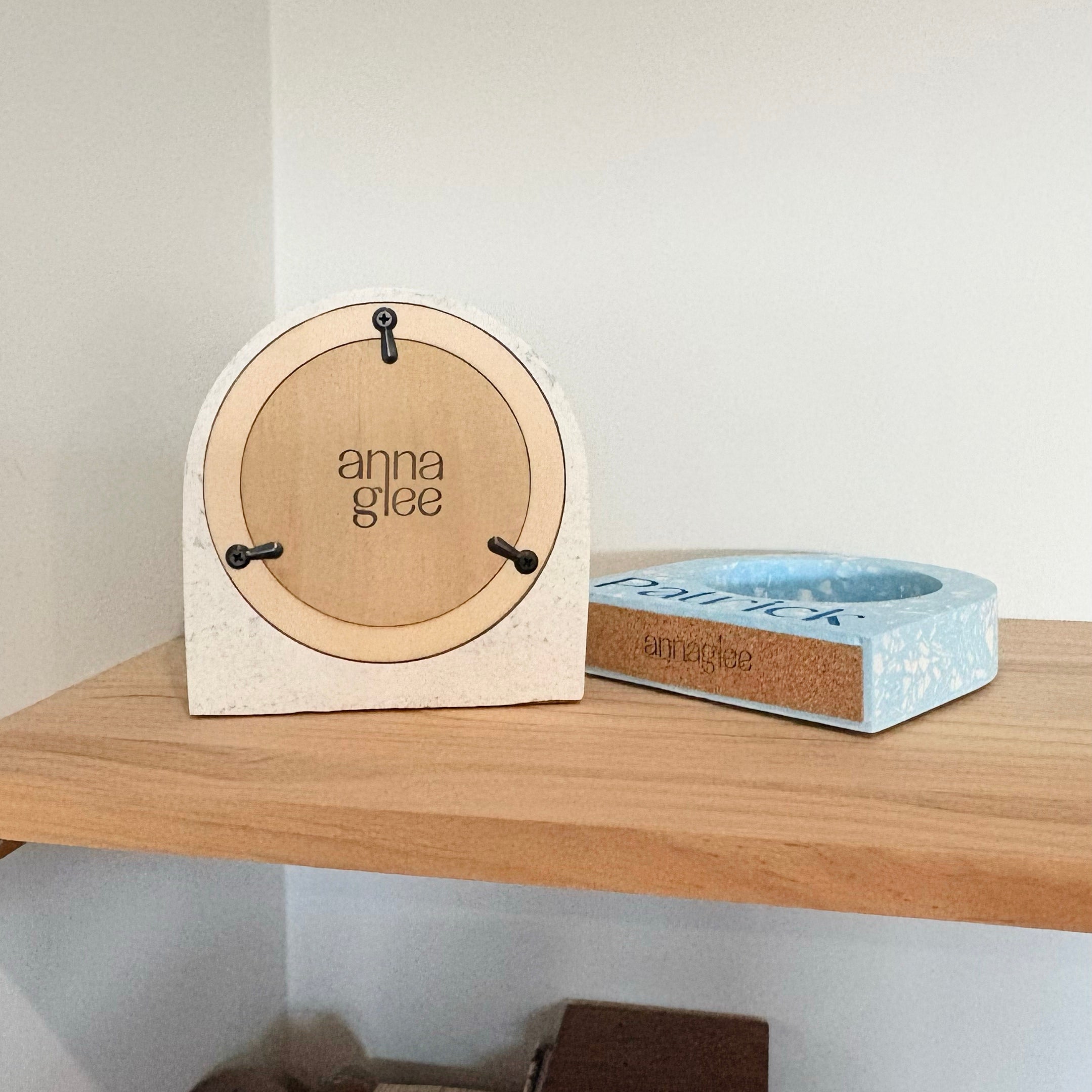 Custom Date/name Arch Terrazzo Photo Frame – Choose Your Colours